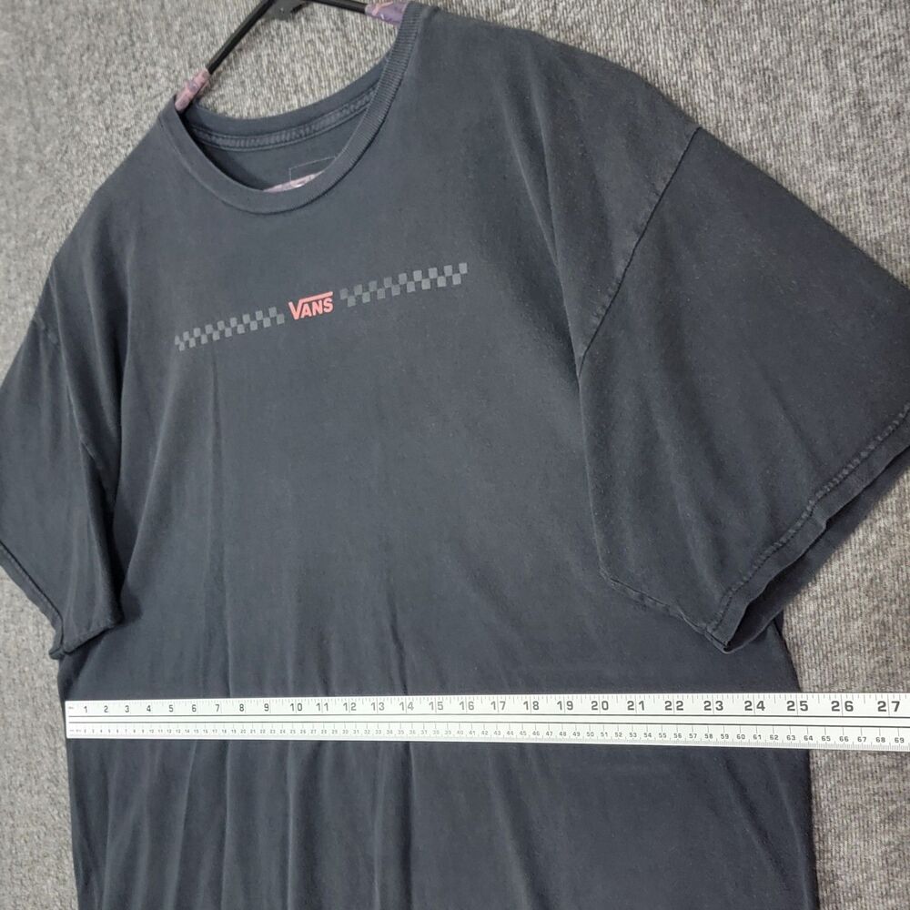 Vans T-Shirt Mens XL - 2XL Black Short Sleeve Off The Wall Skateboarding Tee - Picture 8 of 10